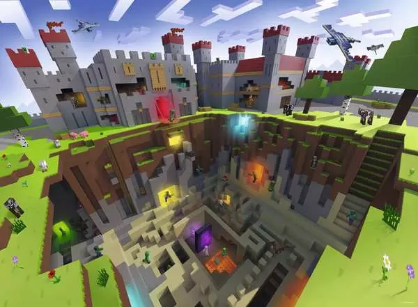 Ravensberger Matratzen Kinderpuzzle ab 9 Jahren - Minecraft Cutaway - 300 Teile Outlet