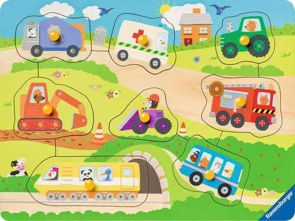 Ravensberger Matratzen Kinderpuzzle ab 2 Jahren - Lieblingsfahrzeuge - 8 Teile Hotsell