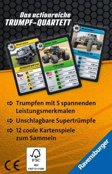 Ravensberger Matratzen Auto Monster - Kartenspiel ab 7 Jahren Fabrik Onlineshop