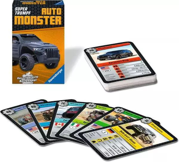 Ravensberger Matratzen Auto Monster - Kartenspiel ab 7 Jahren Fabrik Onlineshop