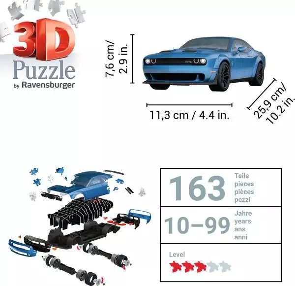 Ravensberger Matratzen 3D Puzzle Dodge Challenger SRT Hellcat Redeye Widebody Großer Ausverkauf