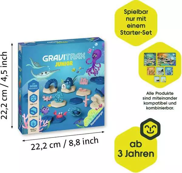Ravensberger Matratzen GraviTrax Junior Extension Ocean - Kugelbahn-Erweiterung für Kinder ab 3 Jahren Saisonale Angebote