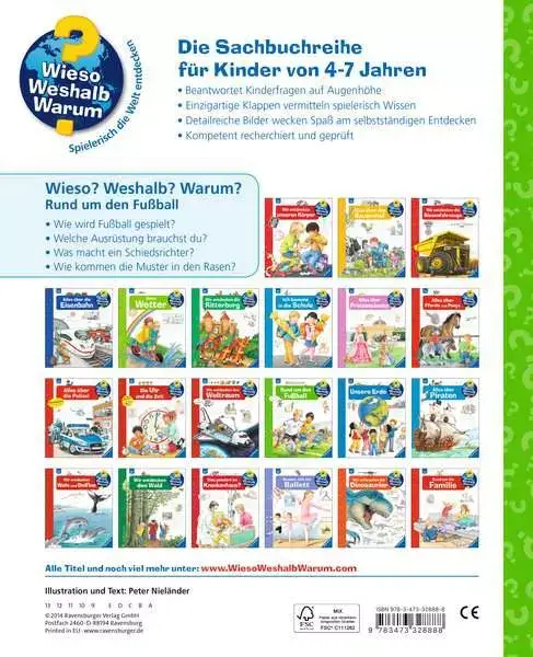 Ravensberger Matratzen Ravensburger Wieso? Weshalb? Warum?, Band 35: Rund um den Fußball Riesige Ersparnisse