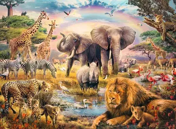 Ravensberger Matratzen Kinderpuzzle ab 6 Jahren - Afrikanische Savanne - 100 Teile Wochenangebot