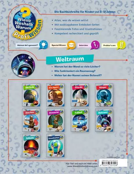 Ravensberger Matratzen Ravensburger Wieso? Weshalb? Warum? ProfiWissen, Band 6: Weltraum Kostenlose Rückgabe