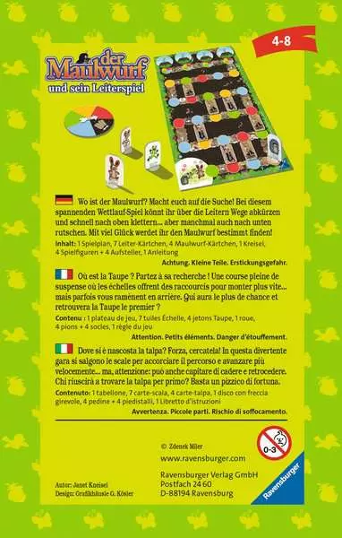 Ravensberger Matratzen Der Maulwurf und sein Leiterspiel - Reisespiel ab 4 Jahren Begrenzte Freigabe