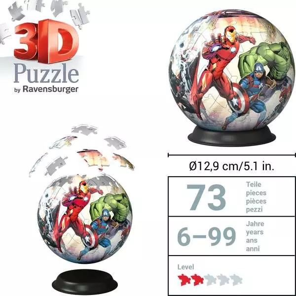 Ravensberger Matratzen 3D Puzzle Ball Marvel Avengers Bis zu 50% Rabatt