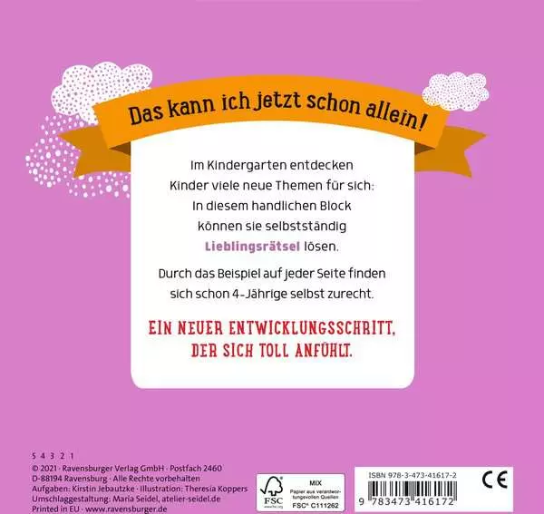Ravensberger Matratzen Im Kindergarten: Lieblingsrätsel Bis zu 60% Rabatt