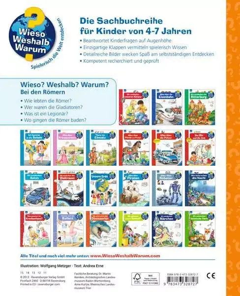 Ravensberger Matratzen Ravensburger Wieso? Weshalb? Warum?, Band 30: Bei den Römern Nur noch ein Tag übrig