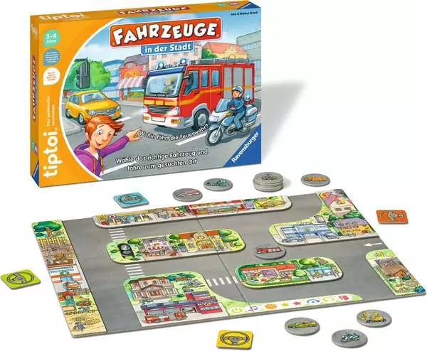 Ravensberger Matratzen tiptoi® Fahrzeuge in der Stadt - Lernspiel ab 3 Jahren Kostenloser Versand international