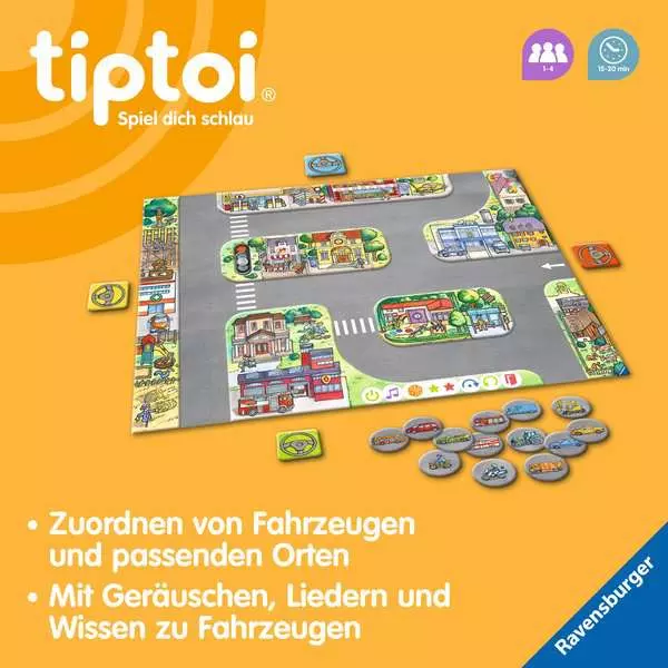 Ravensberger Matratzen tiptoi® Fahrzeuge in der Stadt - Lernspiel ab 3 Jahren Kostenloser Versand international