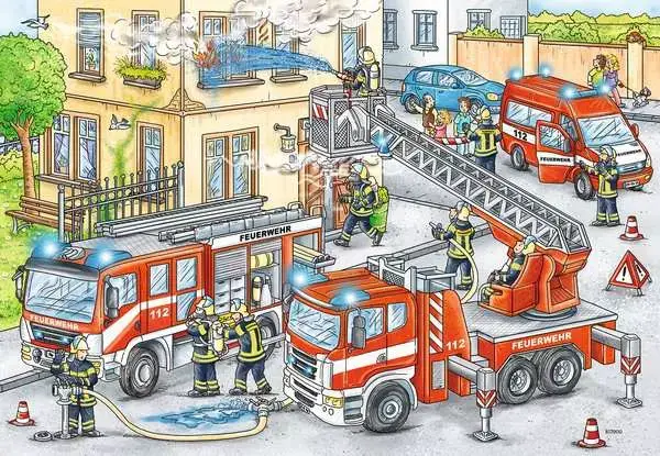 Ravensberger Matratzen Kinderpuzzle ab 4 Jahren - Helden im Einsatz - 24 Teile Fabrikladen