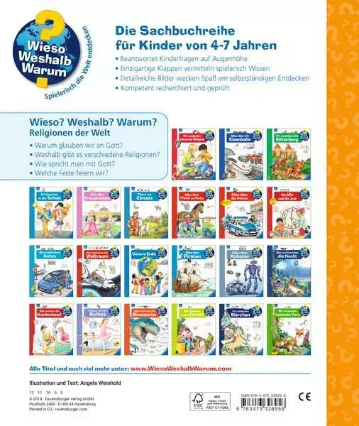 Ravensberger Matratzen Ravensburger Wieso? Weshalb? Warum?, Band 23: Religionen der Welt im Angebot