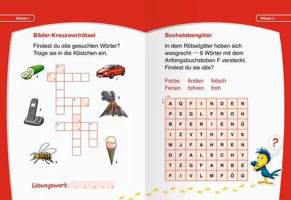 Ravensberger Matratzen Leserabe: Kreuzworträtsel zum Lesenlernen (1. Lesestufe) Limitierter Zeitrabatt