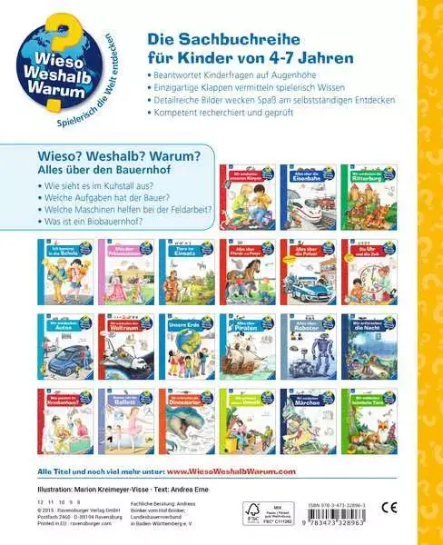 Ravensberger Matratzen Ravensburger Wieso? Weshalb? Warum?, Band 3: Alles über den Bauernhof Saisonale Angebote