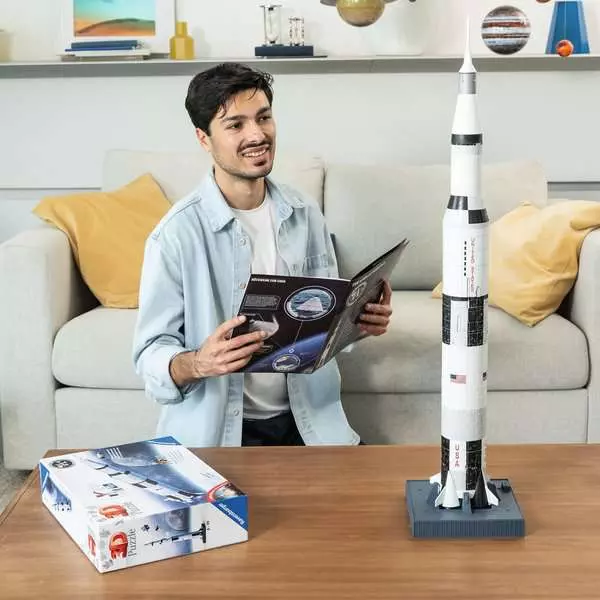 Ravensberger Matratzen 3D Puzzle Apollo Saturn V Rakete Räumungsverkauf