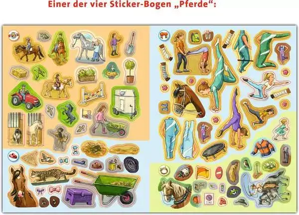 Ravensberger Matratzen Ravensburger Wieso? Weshalb? Warum? Stickerheft: Pferde Begrenzte Freigabe