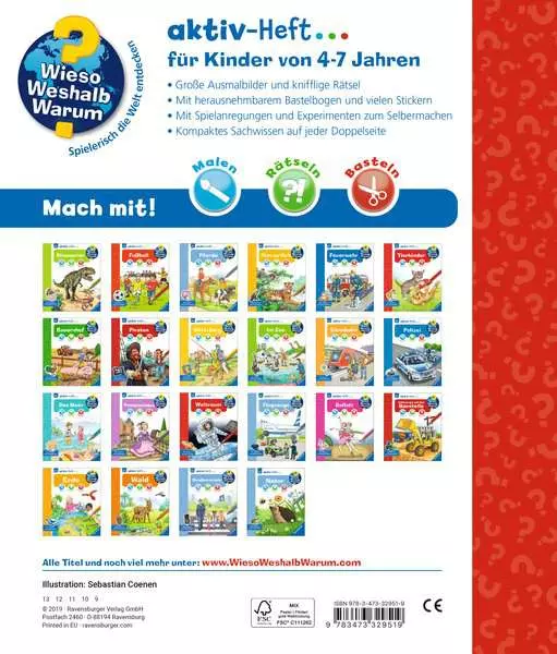 Ravensberger Matratzen Ravensburger Wieso? Weshalb? Warum? aktiv-Heft: Fahrzeuge auf der Baustelle Zeitbegrenzte Promotion