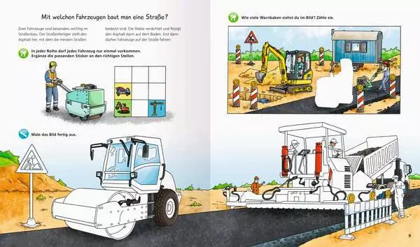 Ravensberger Matratzen Ravensburger Wieso? Weshalb? Warum? aktiv-Heft: Fahrzeuge auf der Baustelle Zeitbegrenzte Promotion