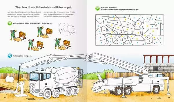 Ravensberger Matratzen Ravensburger Wieso? Weshalb? Warum? aktiv-Heft: Fahrzeuge auf der Baustelle Zeitbegrenzte Promotion