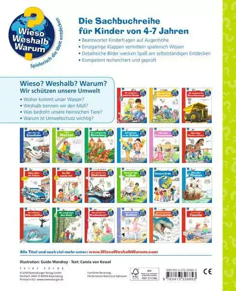 Ravensberger Matratzen Ravensburger Wieso? Weshalb? Warum?, Band 67: Wir schützen unsere Umwelt Super Rabatt