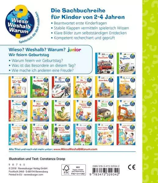 Ravensberger Matratzen Ravensburger Wieso? Weshalb? Warum? junior, Band 27: Wir feiern Geburtstag 50% Rabatt für begrenzte Zeit