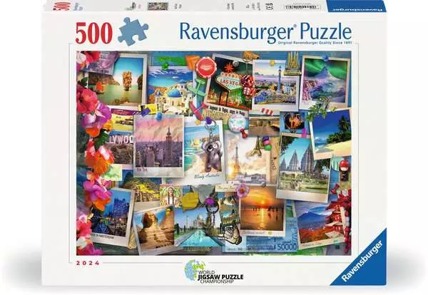Ravensberger Matratzen Puzzle 500 Teile - World Travel Pinboard Fabrik Onlineshop