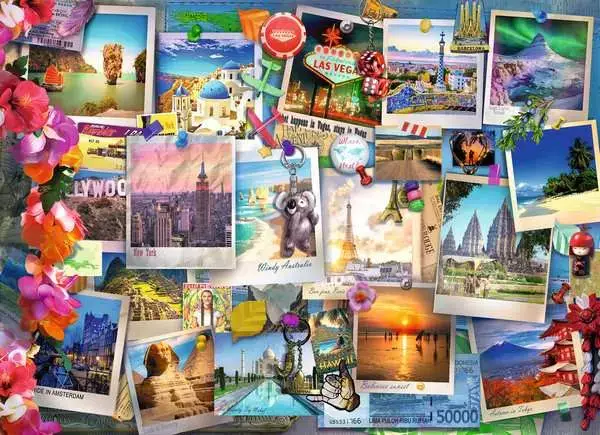 Ravensberger Matratzen Puzzle 500 Teile - World Travel Pinboard Fabrik Onlineshop