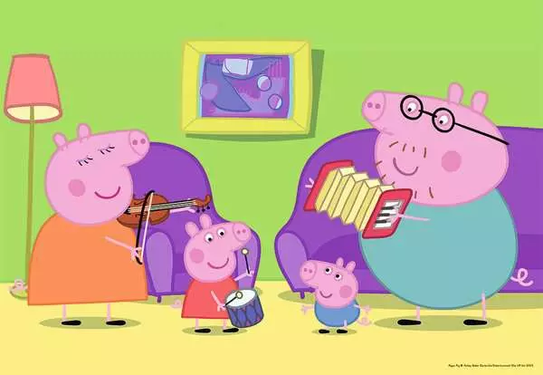 Ravensberger Matratzen Kinderpuzzle ab 3 Jahren - Zuhause bei Peppa - 12 Teile Sonderangebot