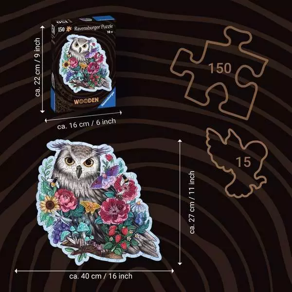 Ravensberger Matratzen Puzzle 150 Teile - Geheimnisvolle Eule Top Angebot