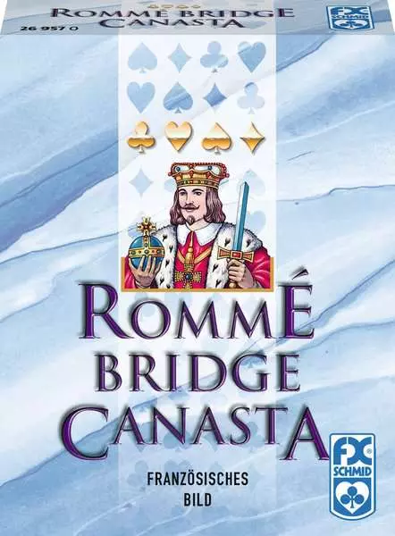Ravensberger Matratzen Rommé Bridge Canasta - Kartenspiel ab 8 Jahren Neueste Mode