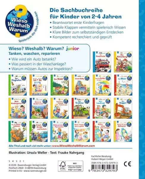 Ravensberger Matratzen Ravensburger Wieso? Weshalb? Warum? junior, Band 69: Tanken, waschen, reparieren Große Rabatte