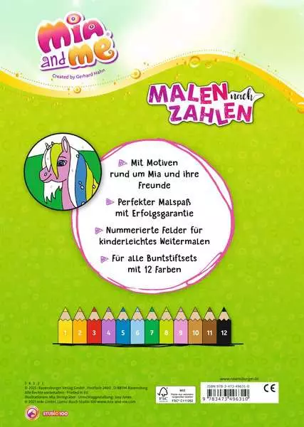 Ravensberger Matratzen Mia and me: Malen nach Zahlen ab 5 Kauf eins, bekomm eins gratis