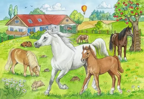 Ravensberger Matratzen Kinderpuzzle ab 4 Jahren - Auf dem Pferdehof - 24 Teile VIP-Rabatte