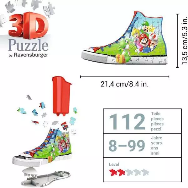 Ravensberger Matratzen 3D Puzzle Sneaker - Super Mario Letzte 3 Tage