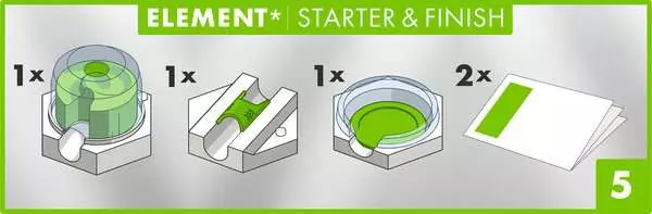 Ravensberger Matratzen GraviTrax POWER Element Starter & Finish - Kugelbahn-Erweiterung für Kinder ab 8 Jahren Nur für heute