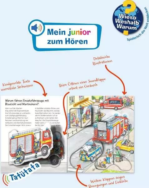 Ravensberger Matratzen Ravensburger Wieso? Weshalb? Warum? Mein junior zum Hören, Band 2: Einsatzfahrzeuge Vierteljährliche Förderung