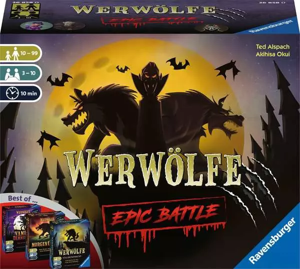 Ravensberger Matratzen Werwölfe Epic Battle - Spiel ab 10 Jahren Nur noch ein Tag übrig