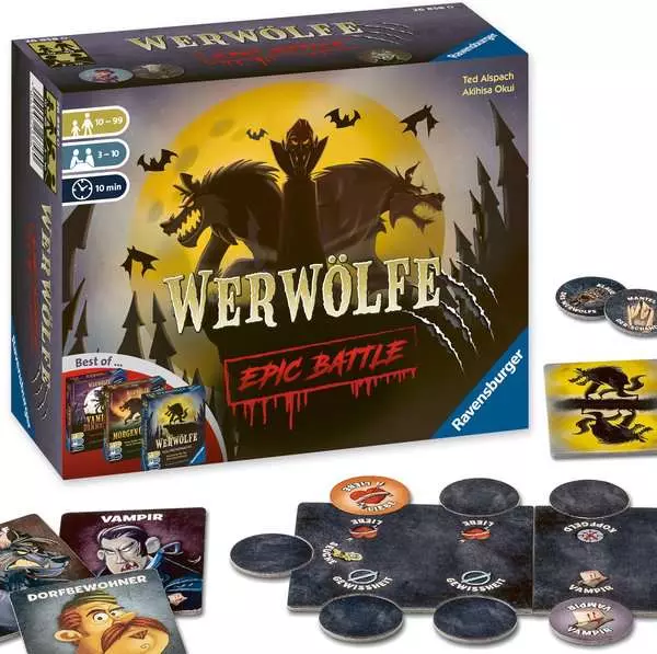 Ravensberger Matratzen Werwölfe Epic Battle - Spiel ab 10 Jahren Nur noch ein Tag übrig