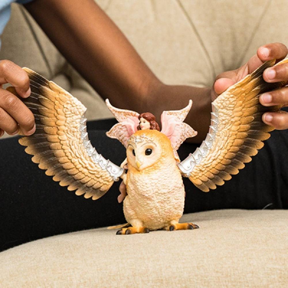Schleich Elfe auf Glitzer-Eule Fabrikladen