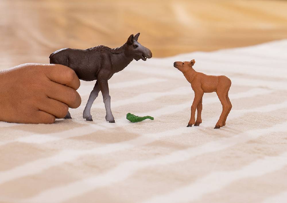 Schleich Elchkuh mit Kalb Osterangebot