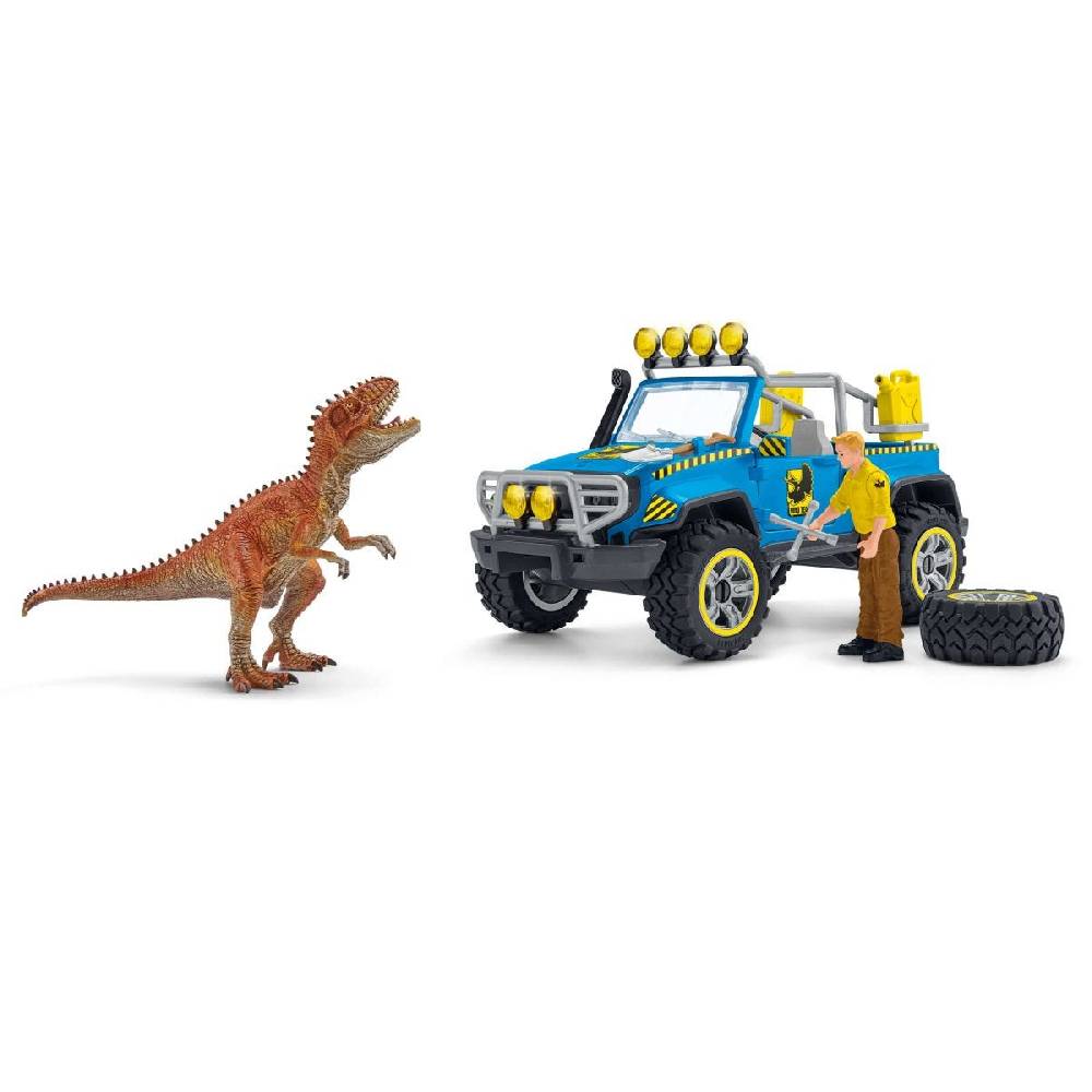 Schleich Geländewagen mit Dino-Außenposten Super Rabatt