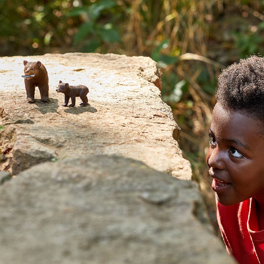 Schleich Grizzlybär-Mutter mit Jungem Versandkostenfrei