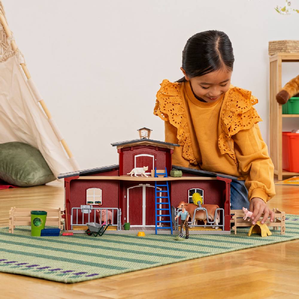Schleich Große Farm mit Tieren und Zubehör Blitzangebot