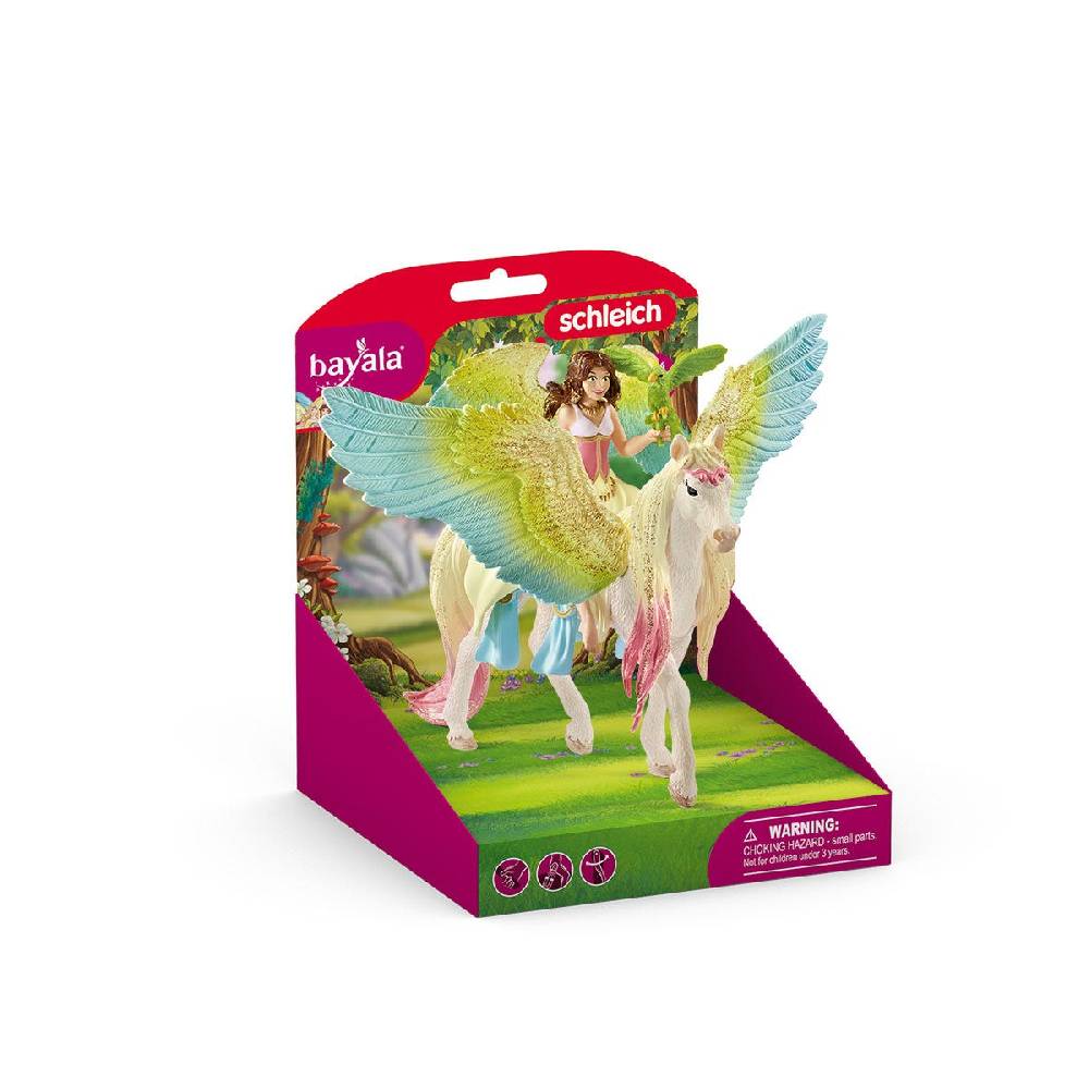 Schleich Surah mit Glitzer-Pegasus Auslauf