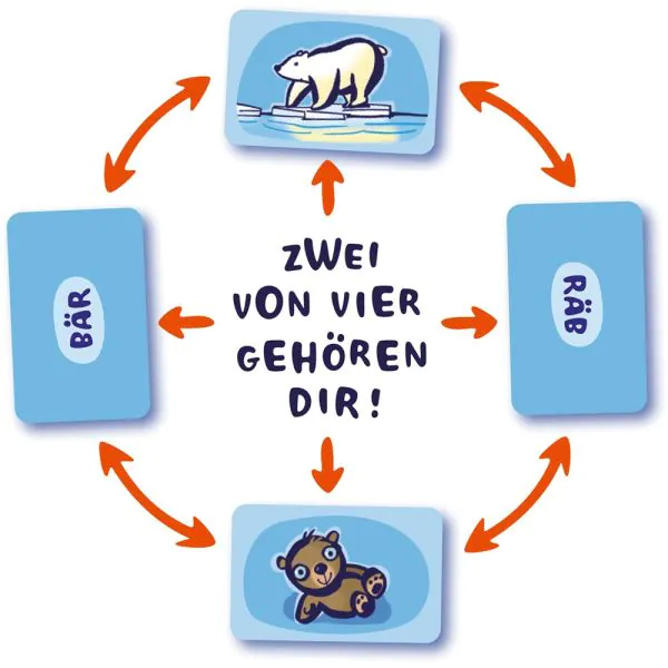 ﻿Schmidt Spiele Drei Magier®: Quabbl, Kartenspiel Jubiläumsangebot
