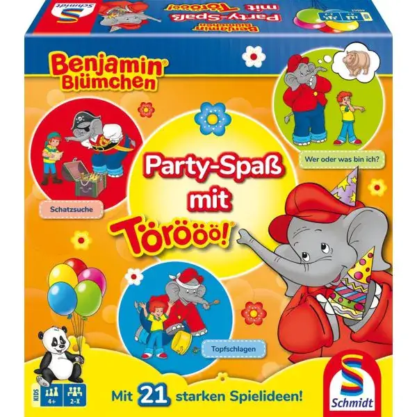Schmidt Spiele Benjamin Blümchen: Party-Spaß mit Törööö!, Kinder-Partyspiele