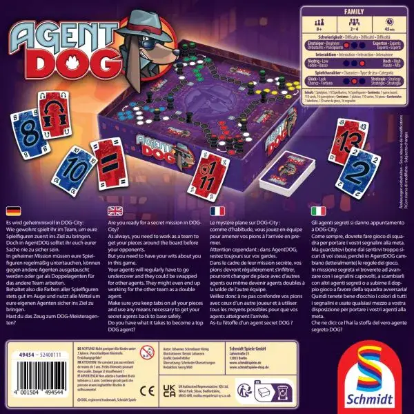 Schmidt Spiele Agent DOG®, Familienspiel Saisonale Angebote
