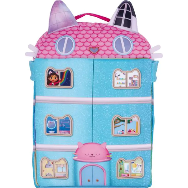 Schmidt Spiele Gabby's Dollhouse: Puppenhaus mit 3 Figuren und Lift, 41 cm, Plüsch Letzte 3 Tage