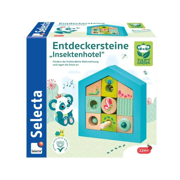 Schmidt Spiele TULIP'S GARDEN by SELECTA® Kleinkindwelt: Entdeckersteine Insektenhotel, 11 Teile Bis zu 55% Rabatt